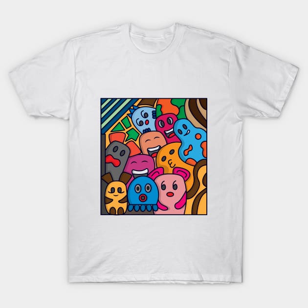 Doodle vector art T-Shirt by Quenini